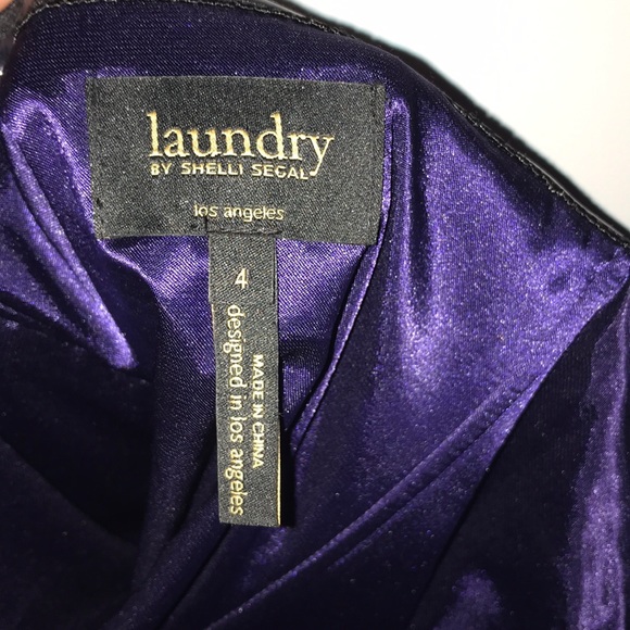 Laundry by shelli segal dark purple gown - Picture 5 of 5